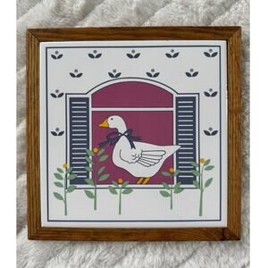 Country Goose 1980’s Trivet
